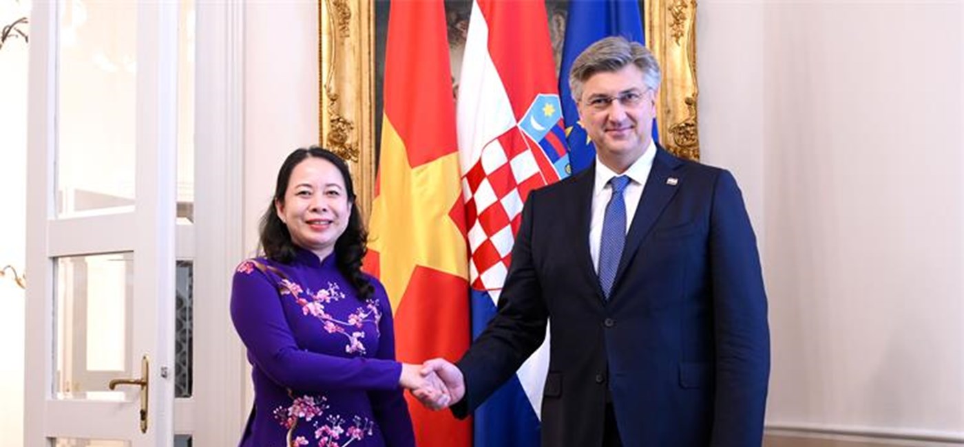 Predsjednik Vlade Andrej Plenković s potpredsjednicom Vijetnama Võ Thị Ánh Xuân